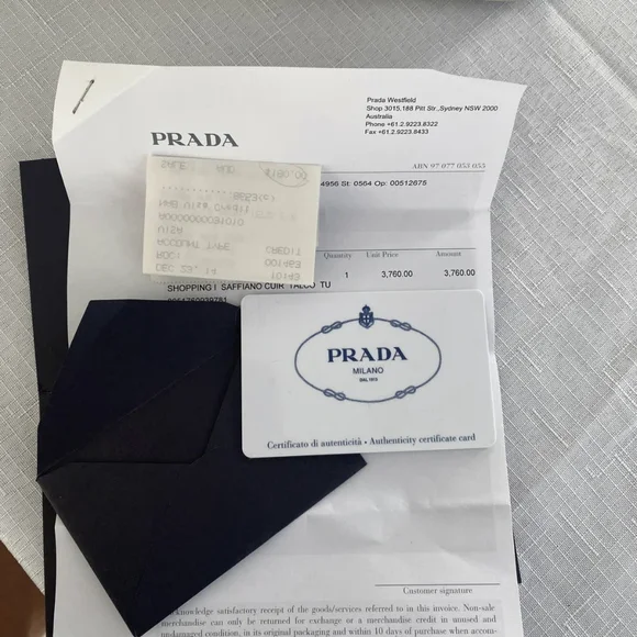 Prada Bag - Saffiano Cuir Talco - Picture 7 of 7